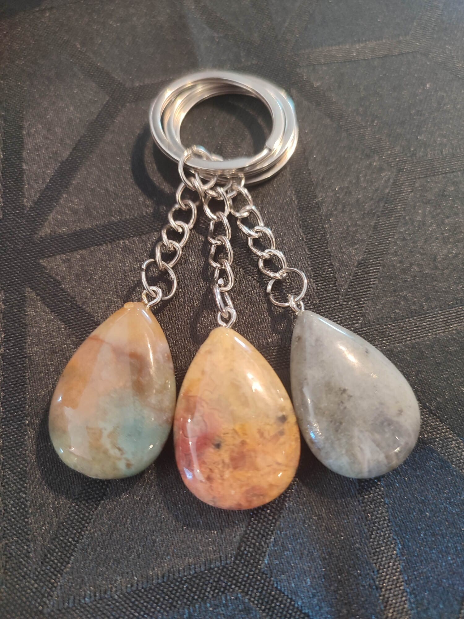 Porte-clés en Agate Indienne naturelle