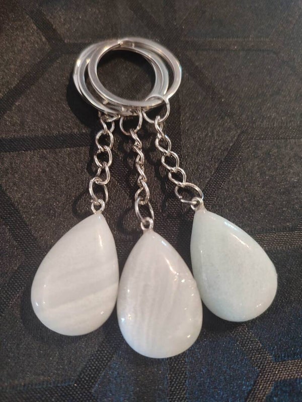 Porte-clés en Amazonite naturelle
