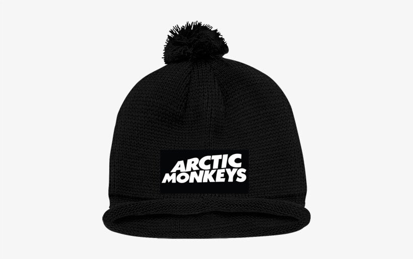 Arctic Monkeys black pom beanie