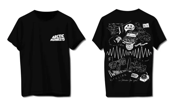 Arctic Monkeys black graphic tee