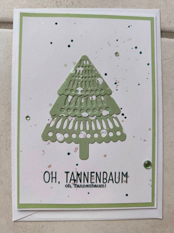 Weihnchtskarte nordischer Tannenbaum