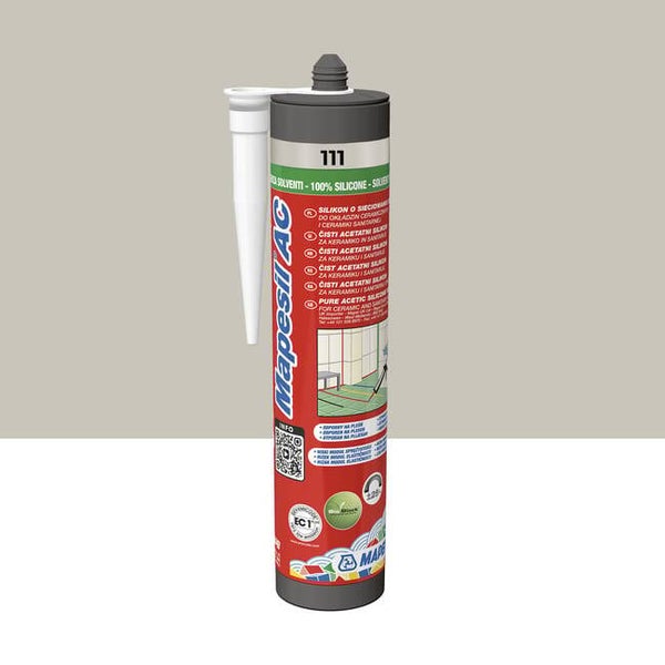 Silicone acetico Mapesil AC 111 Grigio