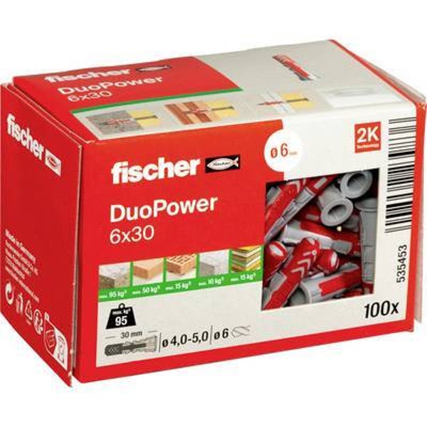 Tasselli Fischer Duopower 6x30 - 100 Pz