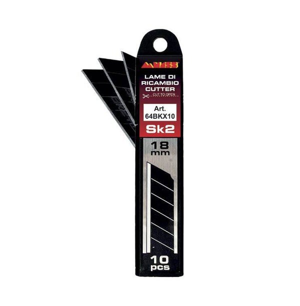 Ricambio Lame per Cutter Nero Mass - 10 Pz