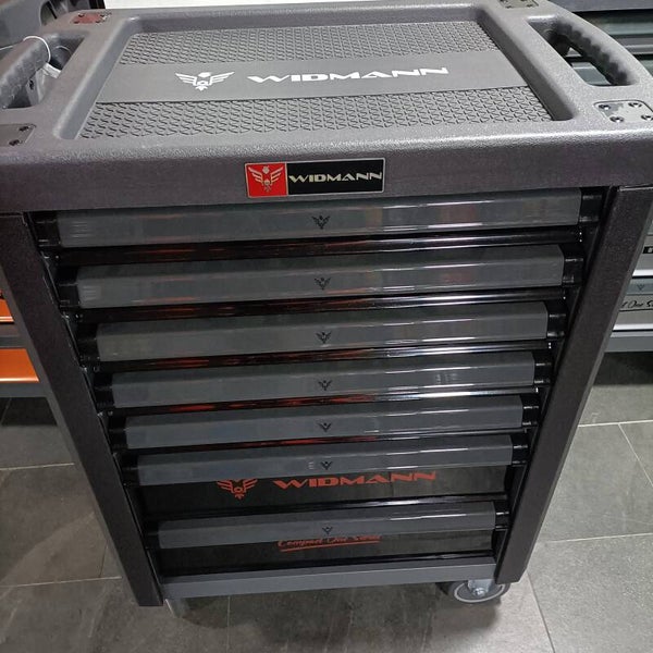 Servante d'atelier pro, xxl , 7 tiroirs pleins, clé dynamo.
