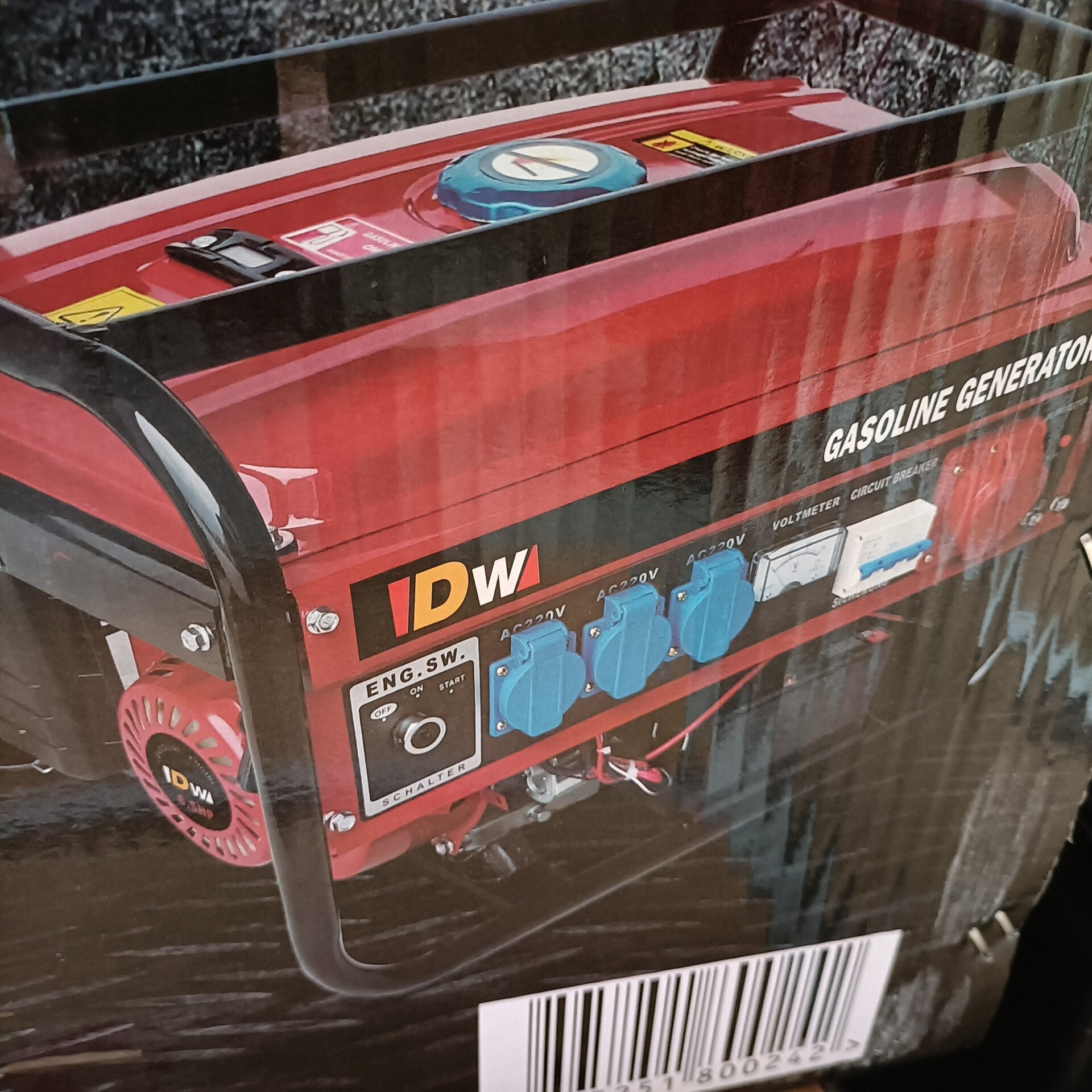 Générateur d'électricité à essence, avec démarreur, batterie, demarage avec clé.