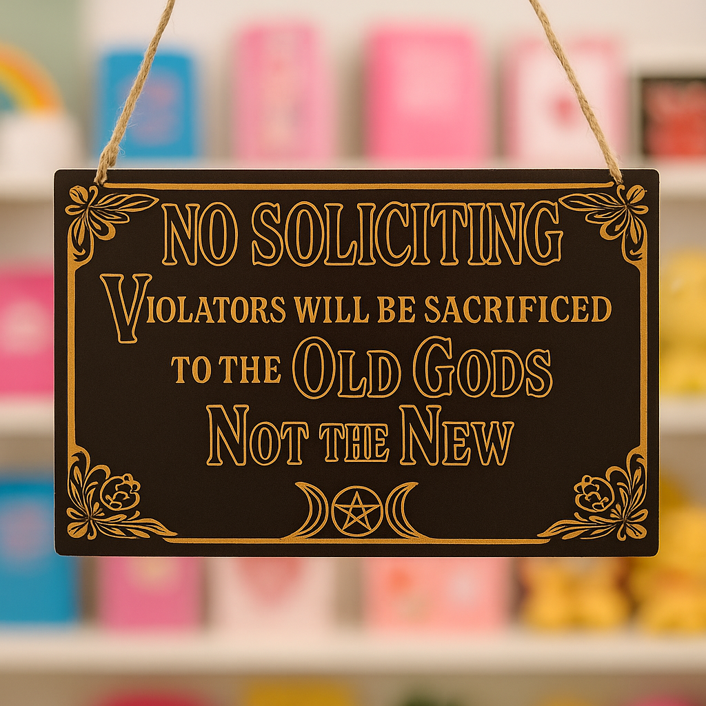 No Soliciting Halloween Sign