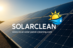 A clear sky shining onto solar panels
