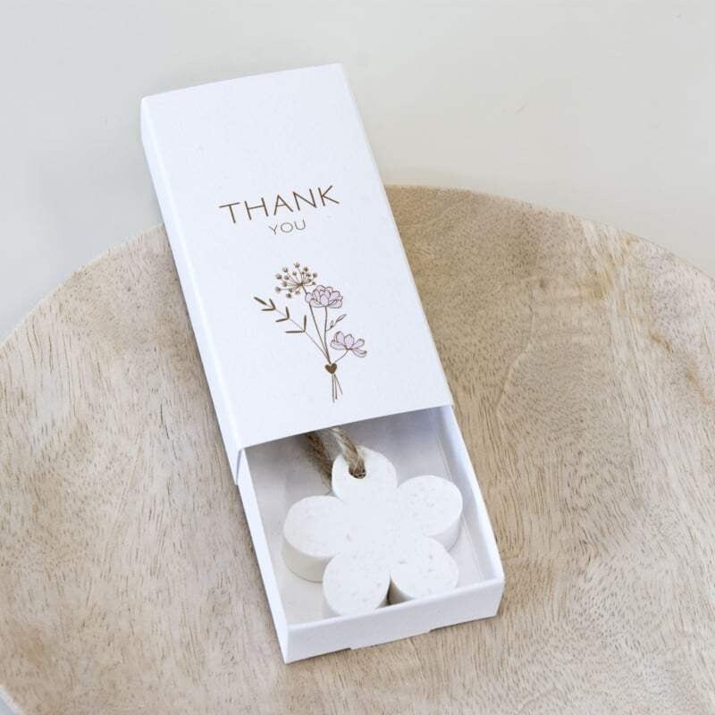 Little giftboxje met zeepje "thank you"