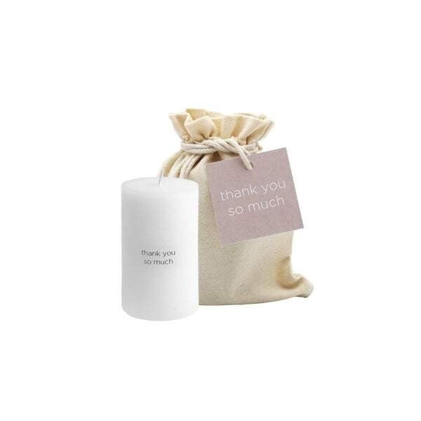 Kaars Giftbag "thank you so much"