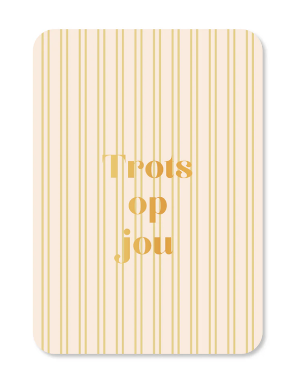 Kaart met Envelop - Trots op Jou