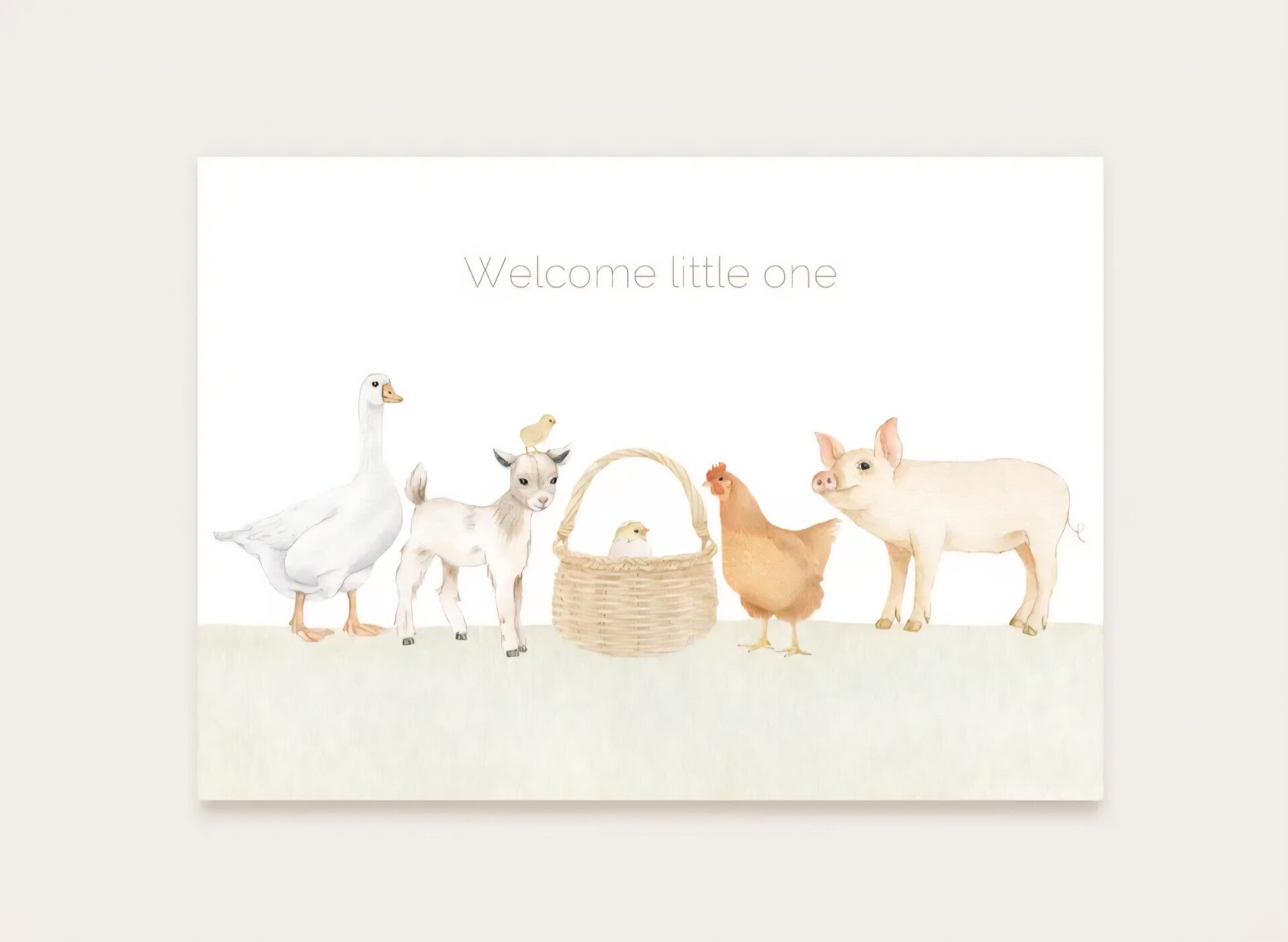 Ansichtkaart Welcome little one