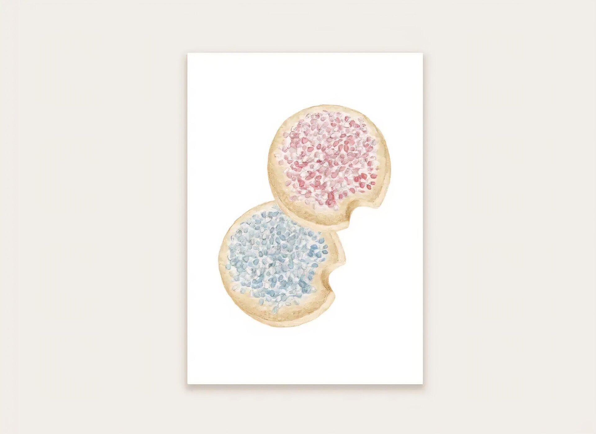 Ansichtkaart beschuit met muisjes