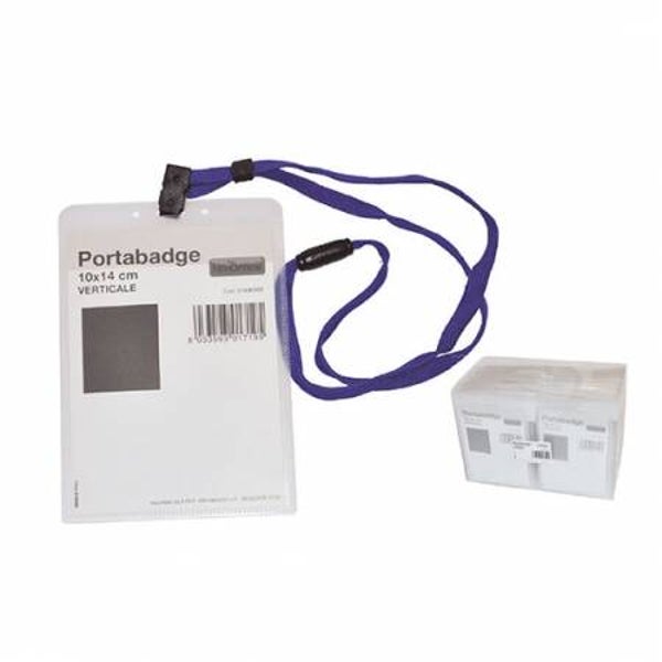 Portabadge flessibile in pvc lucido