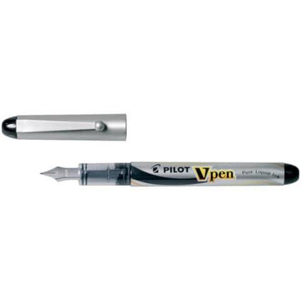 Pilot V-Pen Silver M nero