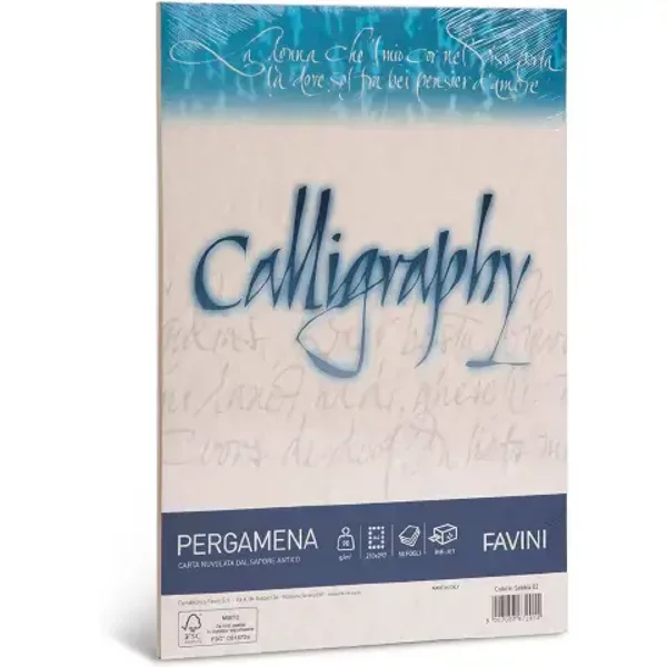 Carta Calligraphy Pergamena Naturale 90 g/m²