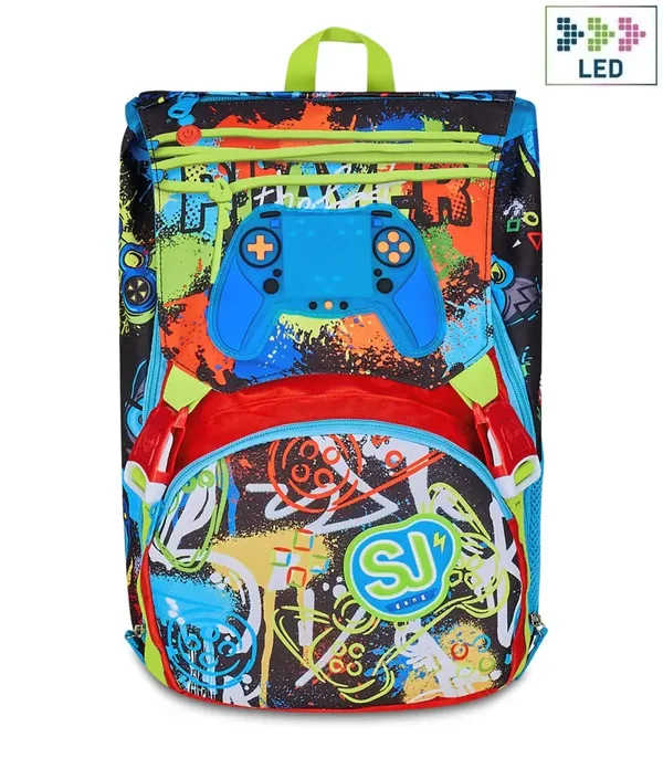 ZAINO SJ GANG ESTENSIBILE BIG - GAME LED BOY