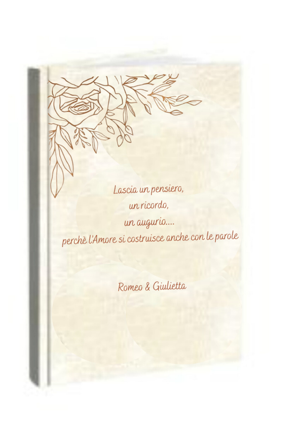 Guest book per Matrimonio con grafica 🪷Sereniu🪷