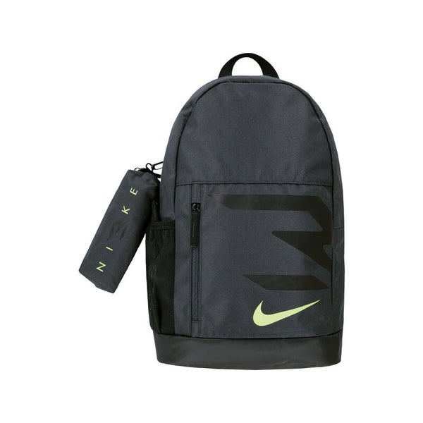 Zaino Nike Swoosh con Astuccio - Antracite/Verde Lime