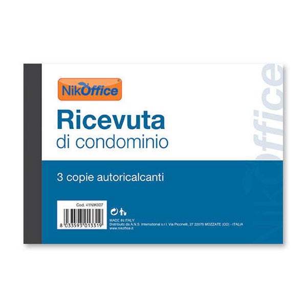 Blocco ricevuta di condominio 2 copie