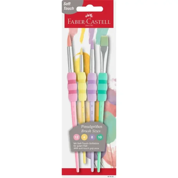 Set 4 pennelli Soft pastello Faber-Castell