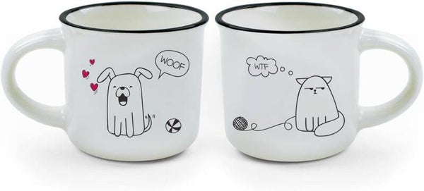 Tazzine da Caffè - Espresso For Two- dog and cat