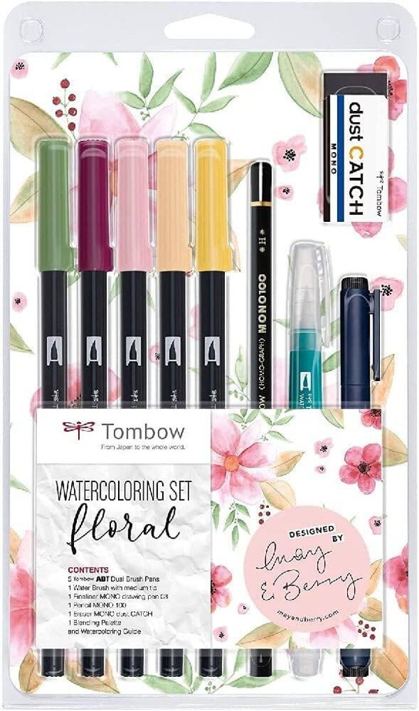 Tombow Set Watercoloring Floreal