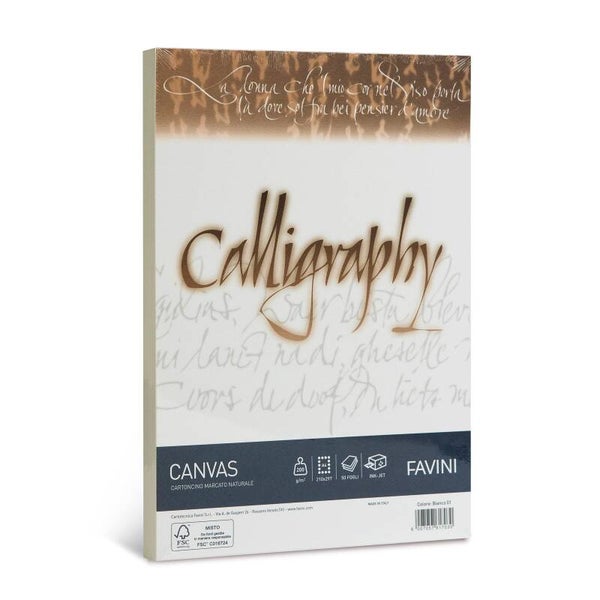 Carta Calligraphy Canvas Favini 200 g/m²