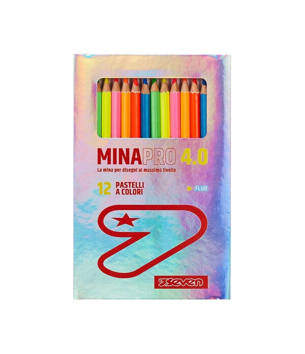 12 Pastelli Fluo Seven® Mina Pro 4.0