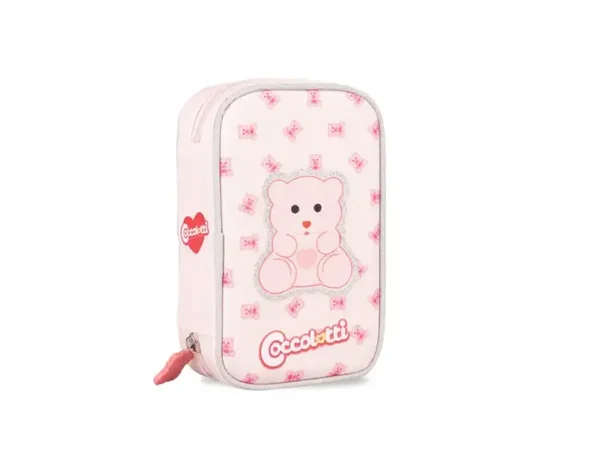 Astuccio 1 zip Coccolotti Classic rosa