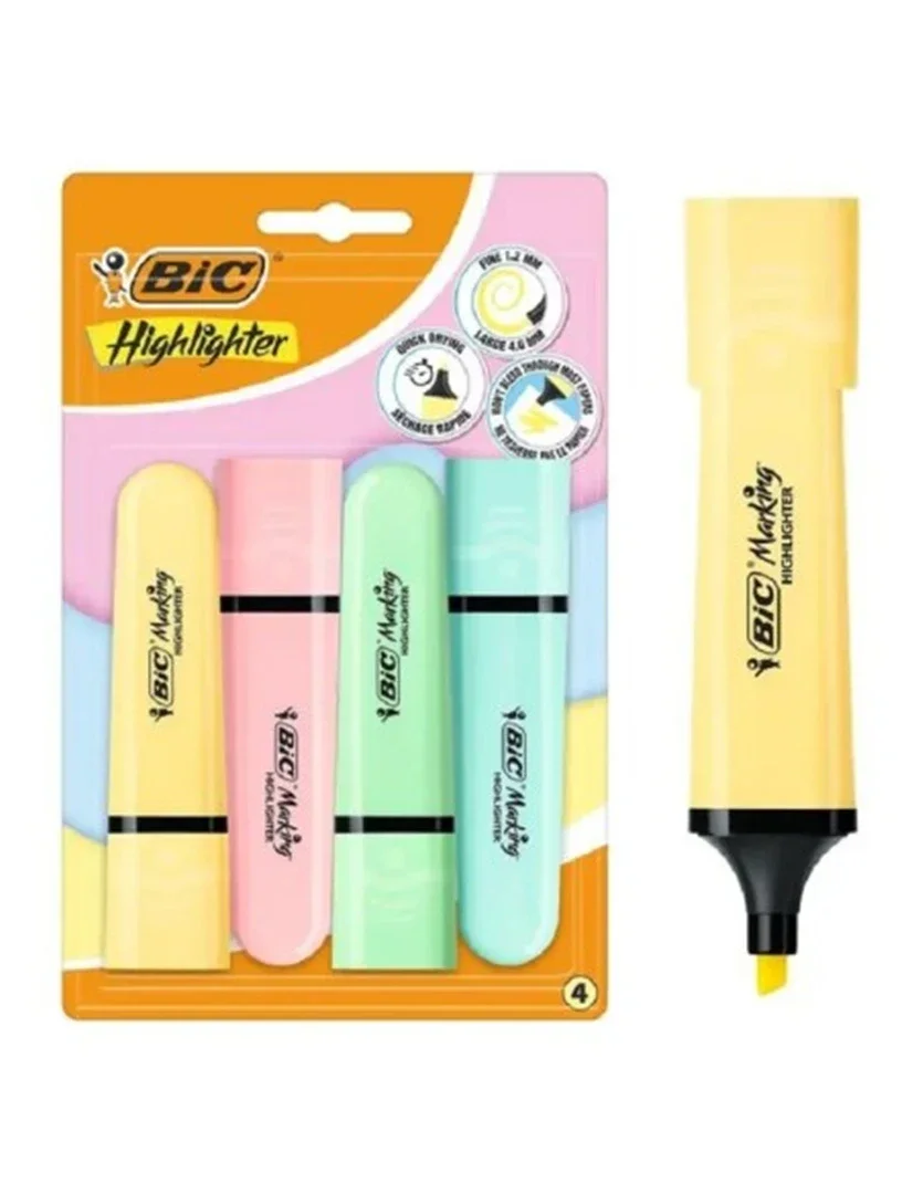 Evidenziatori Bic Pastel