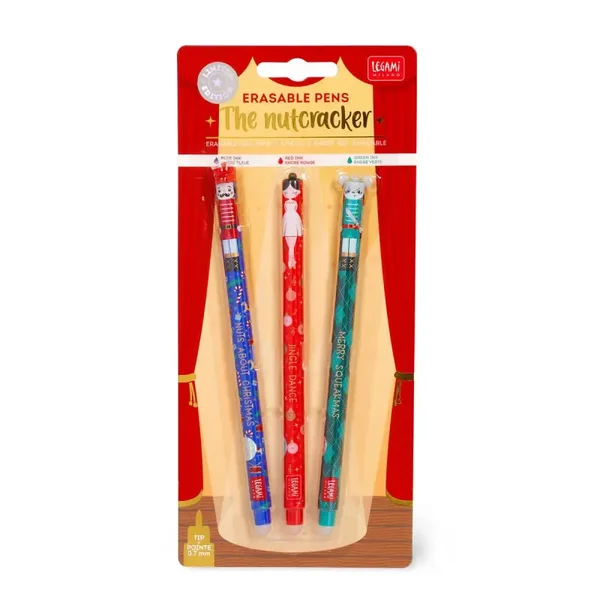 Set di 3 Penne Gel Cancellabili - The Nutcracker -2025 – Edizione Limitata