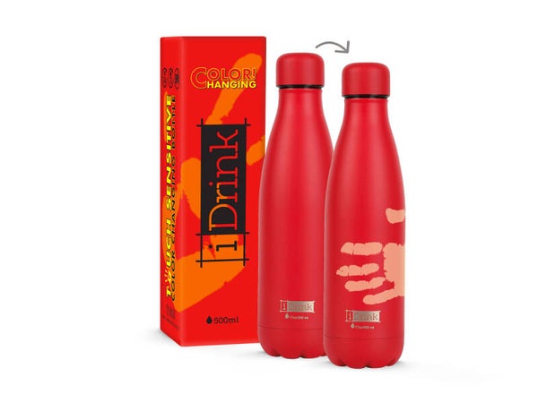 Borraccia termica IDRINK 500ml Change Color Rossa