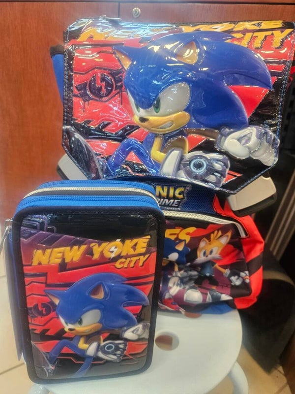 zaino Sonic Prime + astuccio 3zip