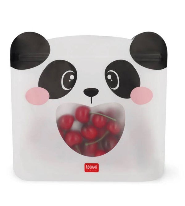 Set di 3 Buste per Alimenti - Snack Bags Panda legami