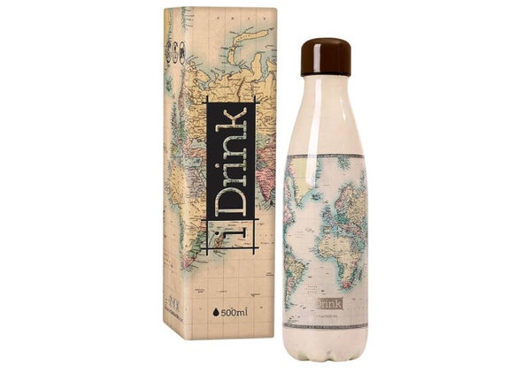I-total bottle borraccia termica old map 500ml