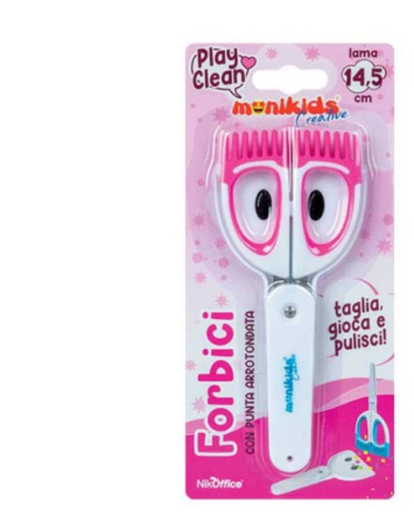 Forbici play and clean pink and blue