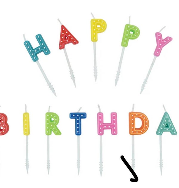 Candeline legami happy birthday