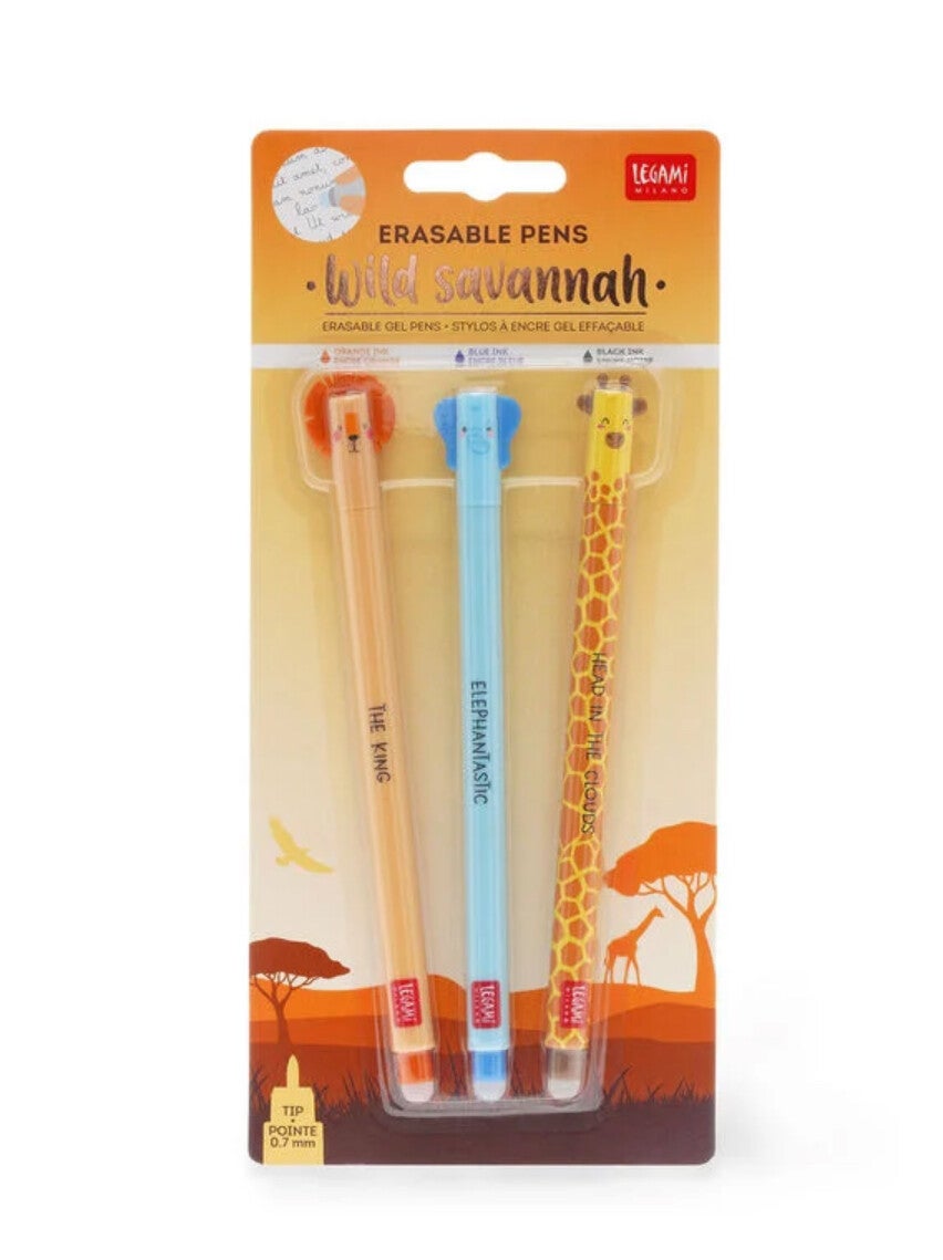 Set di Penne Gel Cancellabili - Erasable Pen-wild savannah
