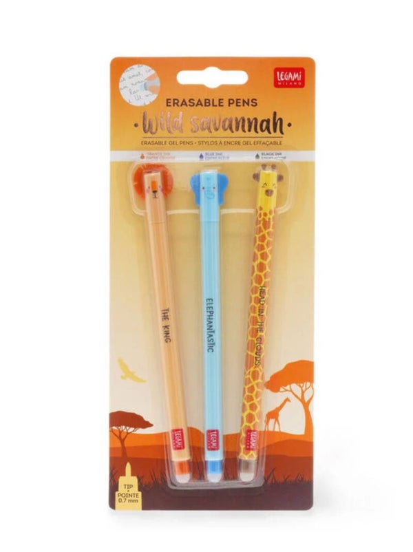 Set di Penne Gel Cancellabili - Erasable Pen-wild savannah
