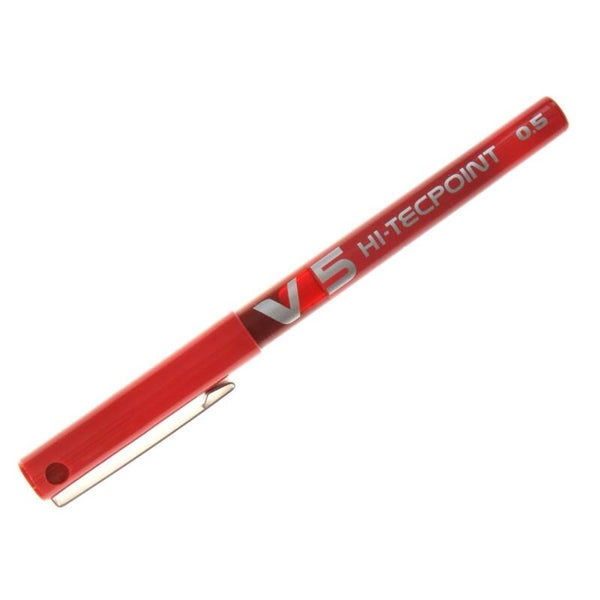 Penna Pilot V5 Hi‑Tecpoint rosso