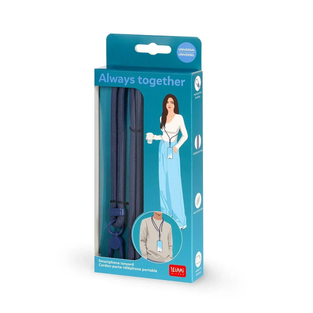 Cordino Porta Cellulare Blueberry - Always Together