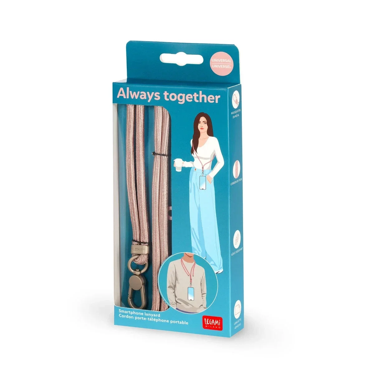 Cordino Porta Cellulare Rose Gold - Always Together