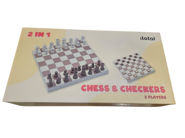 Set 2 in 1 Scacchi e Dama I-Total