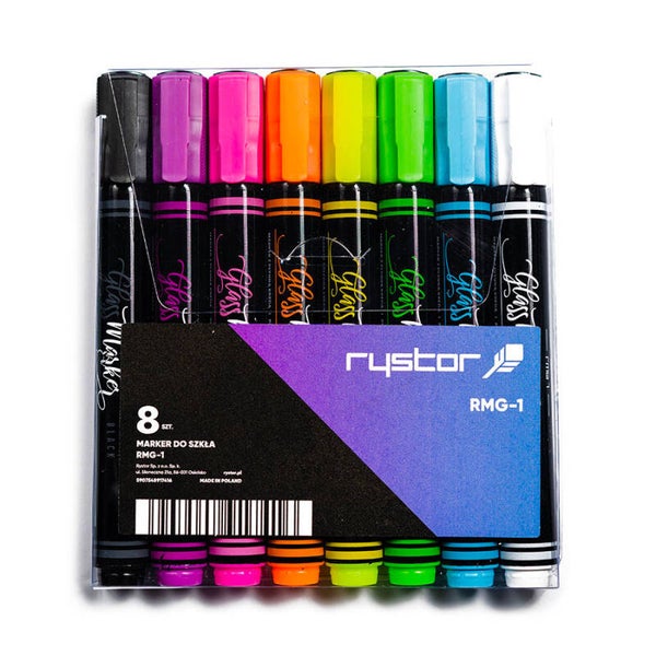 Marcatori a gesso liquido Rystor da 8
