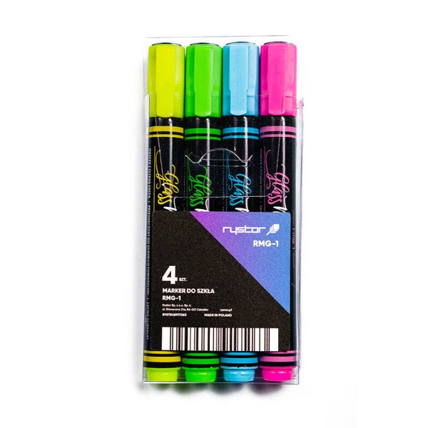 Marcatori a gesso liquido Rystor da 4