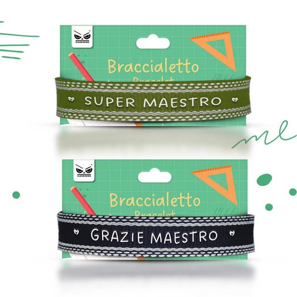 Braccialetto Grazie maestra/maestro