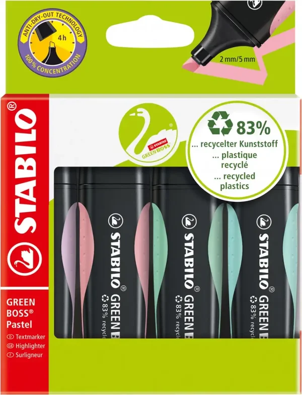 Stabilo Green Boss pastel