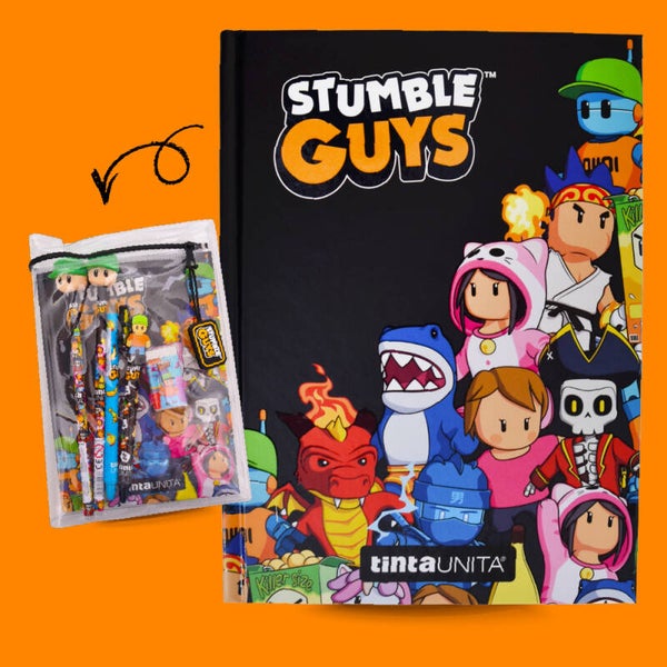 Diario scuola Tinta Unita 2025/2026 Stumble Guys nero