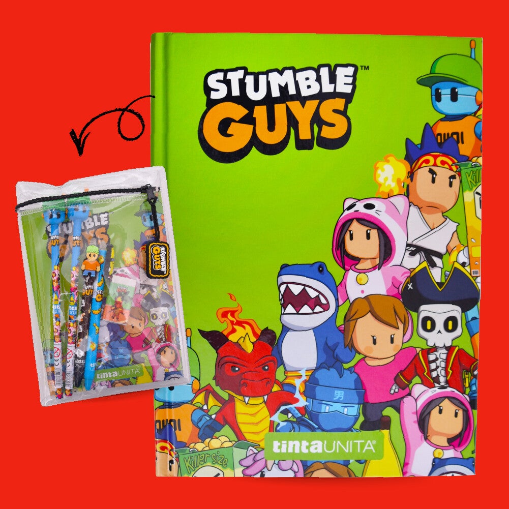 Diario scuola Tinta Unita 2025/2026 Stumble Guys verde
